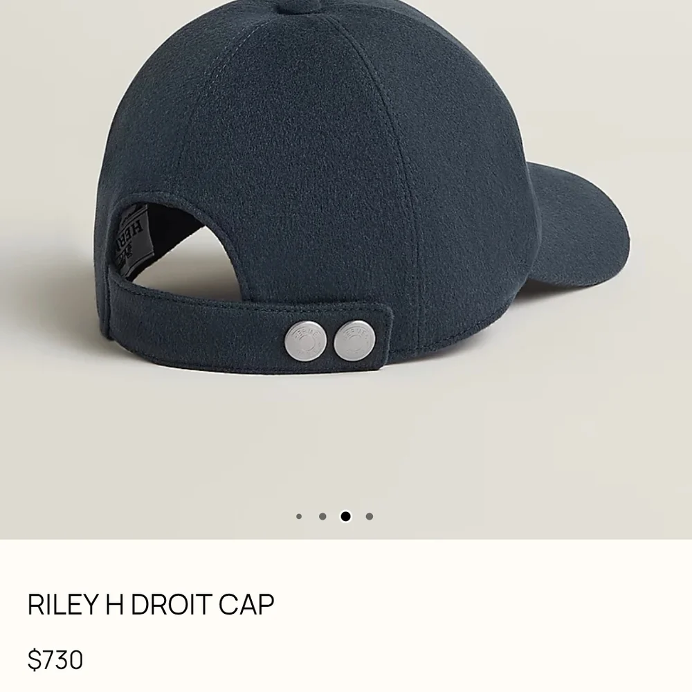 HERMES RILEY H DROIT CAP - Picture 7 of 8